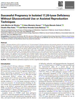 Successful Pregnancy in Isolated 17,20-lyase Deficiency Without Glucocorticoid Use or Assisted Reproduction Techniques